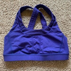 Lululemon Blue Rack Back Sports Bra Size 6